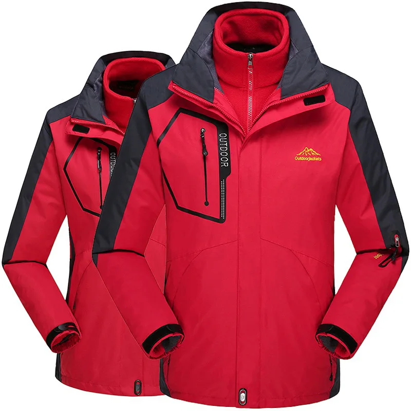 

Мужская и женская куртка-дождевик, три в одном, с подкладкой, деформирующийся плащ-куртка, комплект из двух предметов, ветростойкий, водонеп...