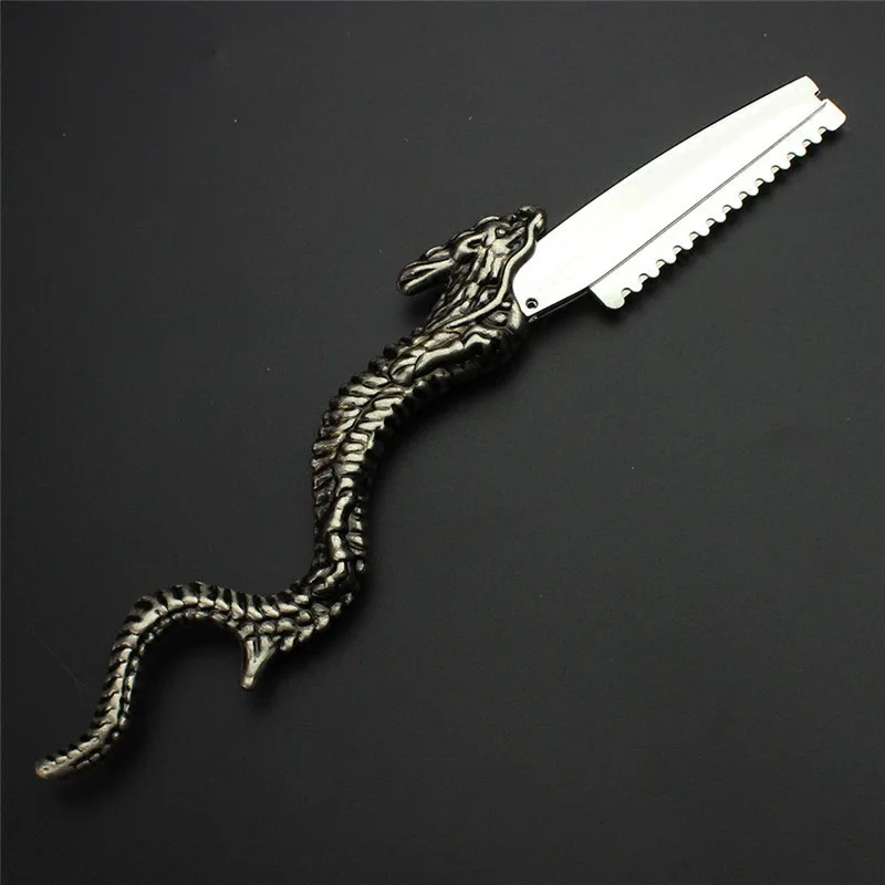 New Antique-fashioned manual hairdressing razor blade holder hair scraper replaceable Razor shave | Красота и здоровье
