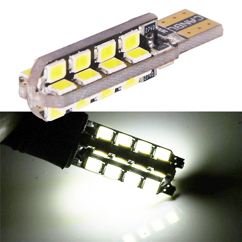 

10pcs Car CANBUS T10 194 168 W5W 32 LED 2835 SMD Auto Turn Side License Plate Light Marker Lamp Bulb DC 12V