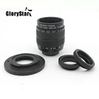 Новинка черный объектив GloryStar 35 мм F1.7 CC TV Movie + крепление для fujin FX + marco