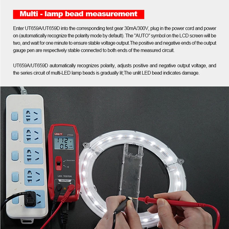 

LED lamp tester full voltage 85V to 265V, 50/60Hz power tester LCD TV screen backlit LED service tester