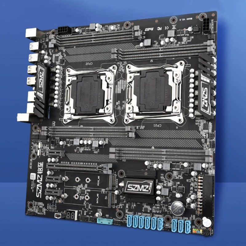 Verkauf X99 Z8 Dual Desktop Motherboard Sockel LGA 2011-3 NVME M.2 SATA 3,0 SSD 8 * DDR4 2400MHz Unterstützung Xeon V3 V4 Basis Platte