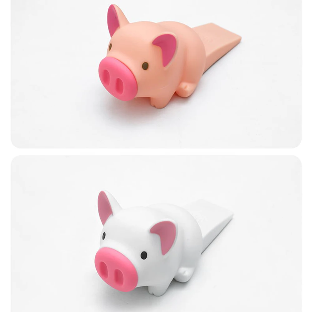 Безопасная креативная мультяшная силиконовая дверная пробка клиновидный