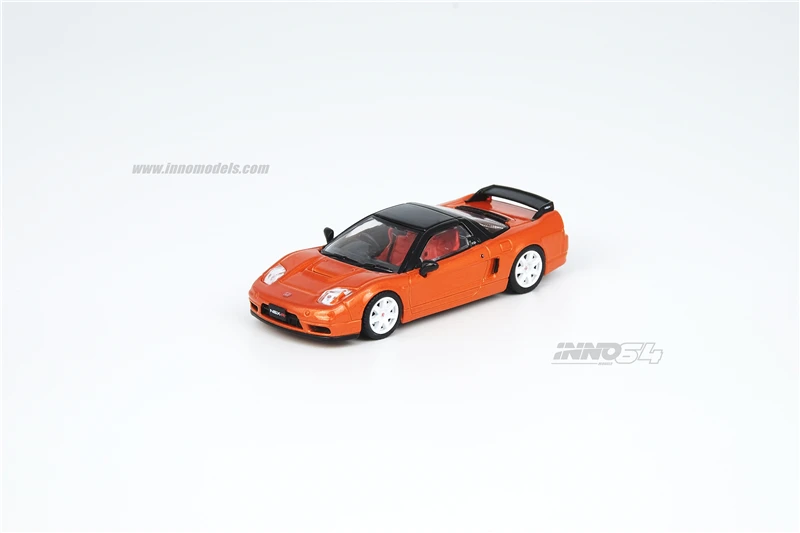 

INNO 1:64 Honda NSX-R NA2 Imola Orange Pearl W/ Extra Wheels Diecast Model Car