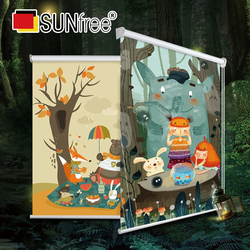 Детская комната для скандинавского океана с автоматическим подъемным затвором