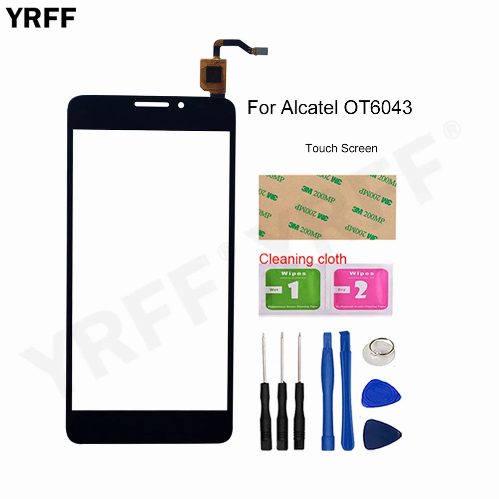 

OT6043 Touch Panel Sensor For Alcatel Idol X Plus Idol X+ 6043D Touch Screen Digitizer 5.0'' Front Glass Sensor