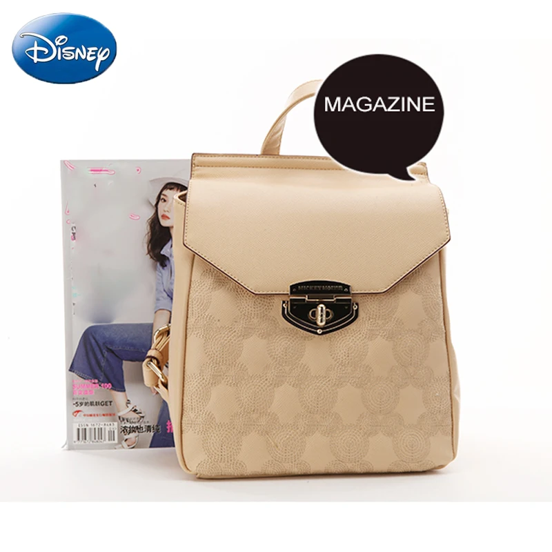 Disney Модный женский рюкзак из мягкой искусственной кожи с Микки Маусом милым