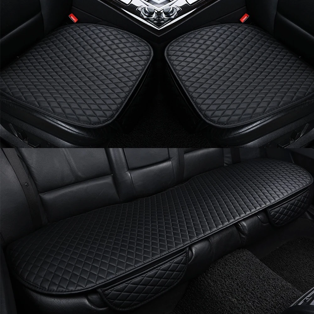 3 шт./компл. универсальный чехол для автомобильных сидений из искусственной кожи