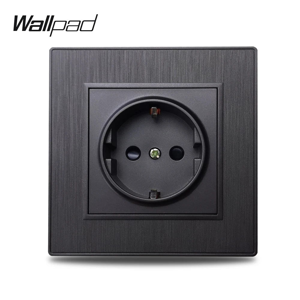 Настенная розетка Wallpad S6 с европейской электрической розеткой из поликарбоната