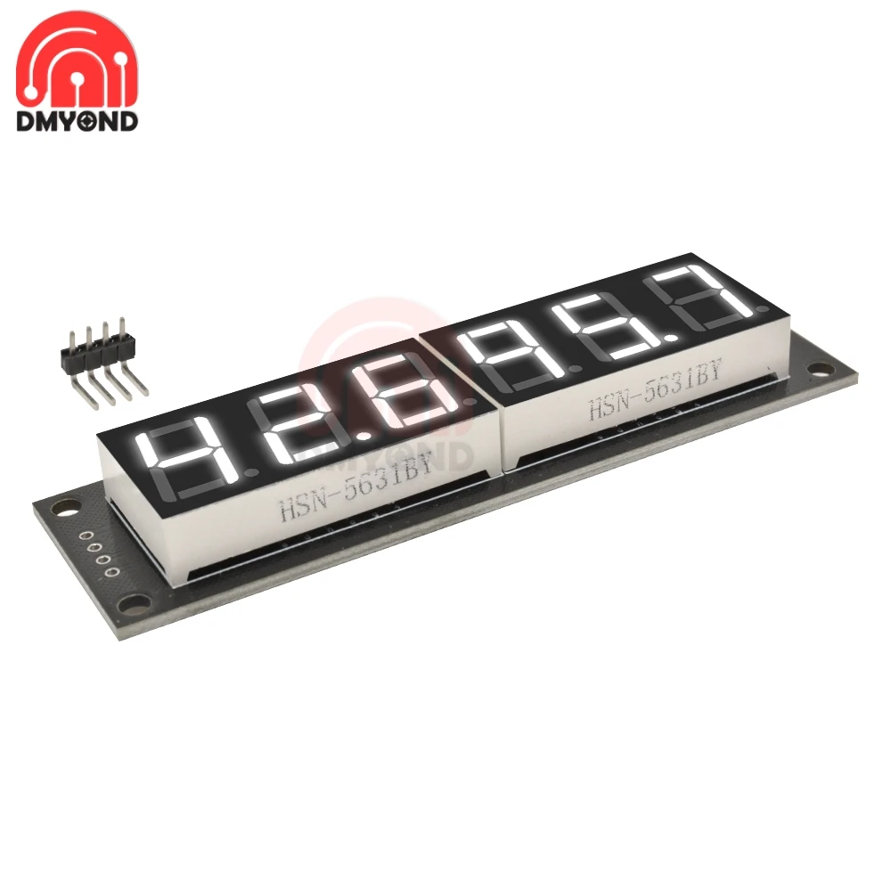 1pcs TM1637 6 Bits Digital LED Display Module For arduino 7 Segment 0.56 Inch Clock RED Anode Tube Four Serial Driver Board Pack |