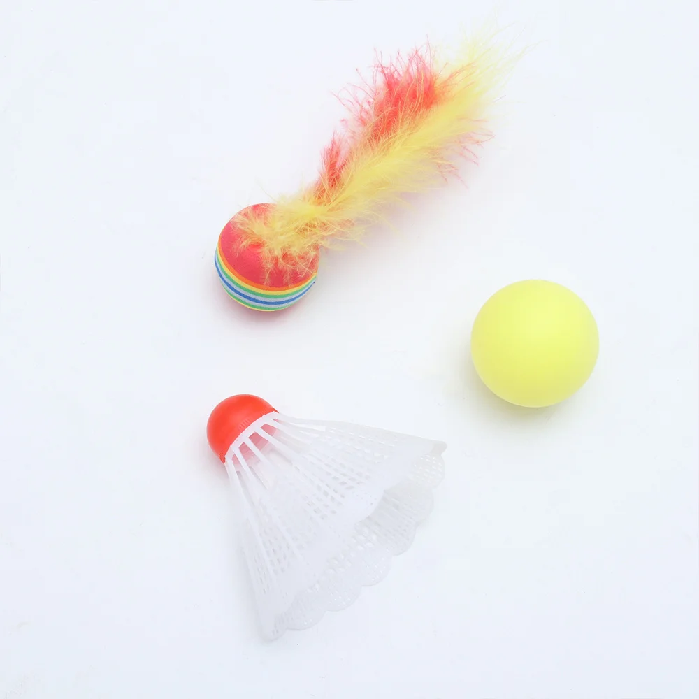 

1 Set Colored Badminton Racket Beginner Training Outdoor Sports Leisure Toys Badminton Set for Kids Children Playing )