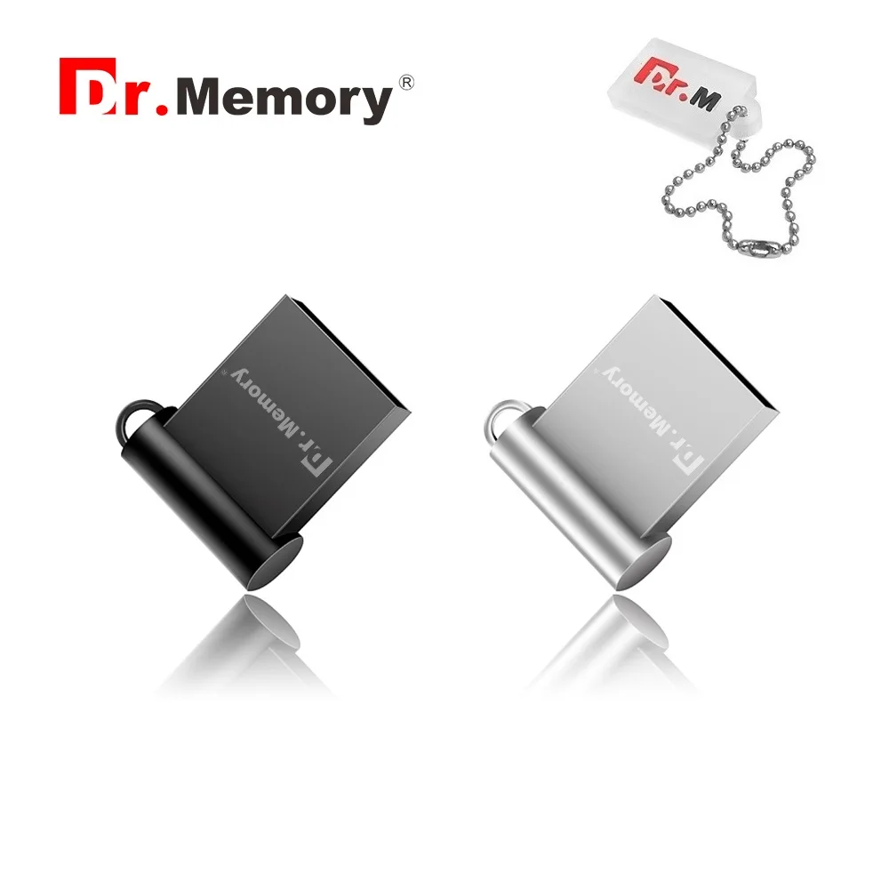 Флеш накопитель Dr. Memory Micro USB водонепроницаемый металлический мини на брелке