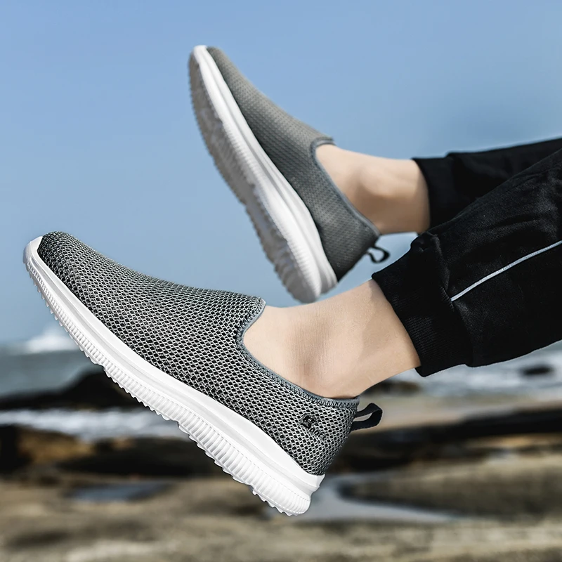 

Summer Mesh Men Shoes Lightweight Sneakers Men Fashion Casual Walking Shoes 2021 Breathable Mens Loafers Zapatillas Hombre