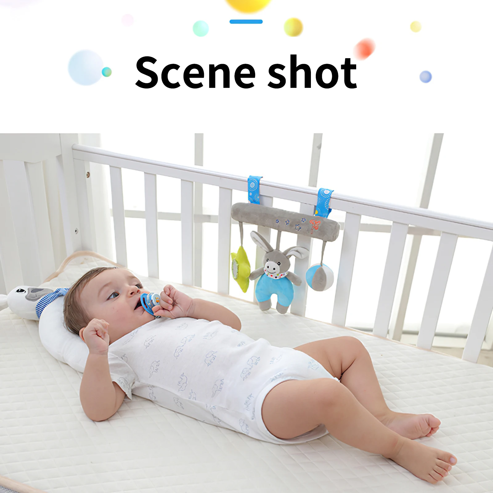 

Hanging Spiral Toy Skin-Friendly Rattle Stroller Toy Soft Handbell Baby Toy Plush Cute Baby Crib Educational Toy Baby Stroller