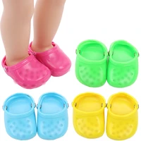 18 inch girls doll shoes casual sandals beach shoe american doll shoe newborn accessories baby toys fit 43 cm baby dolls s33