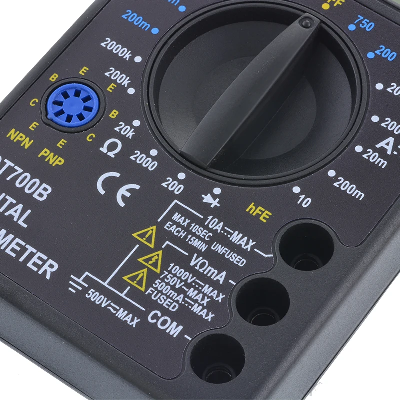 DT700B цифровой мультиметр AC/DC Вольтметр Амперметр Омметр тестер электрические