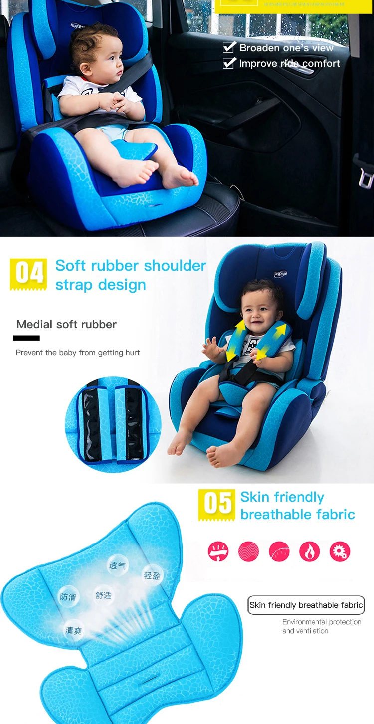 Teknum детское безопасное сиденье isofix9-12 месячного ребенка от 0 до 4 лет, простое и портативное, чтобы лежать