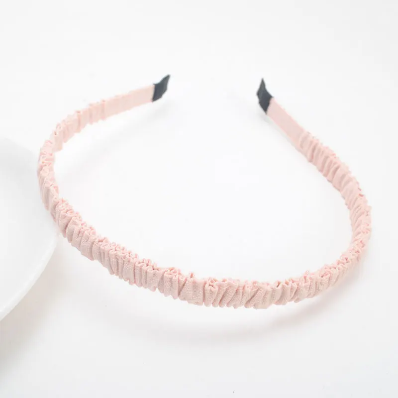 Light petal 1 шт. 10 мм Широкие высококачественные однотонные повязки для волос повязка для волос для девочек повязка для девочек аксессуары для волос - Цвет: Light petal