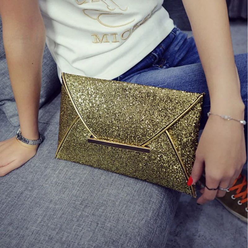 Женский клатч-конверт Сумочка с блестками вечерняя сумочка вечерние сверкающие
