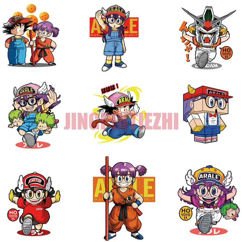 Мультяшный аниме наклейка на шлем Sticker Arale Высококачественная Водонепроницаемая