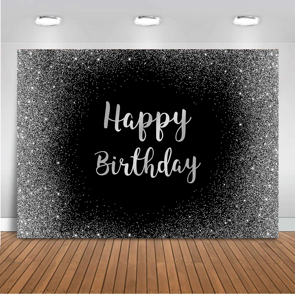 Блестящий розовый день рождения украшение для фотографии на заказ фон photocall boda