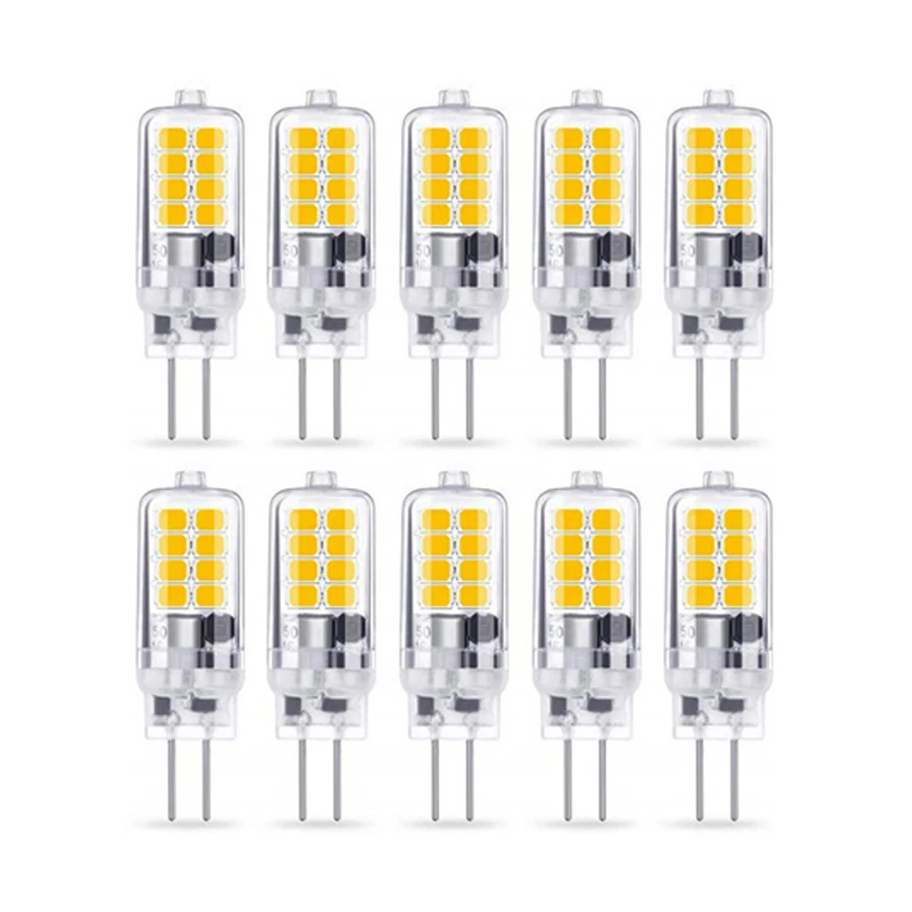 

10pcs G4 Led Bulb 3W 16LED Mini Super Bright LED Lamp ACDC12V 2835 SMD No Flicker Corn Light 360Degree Replace 30W Halogen Light