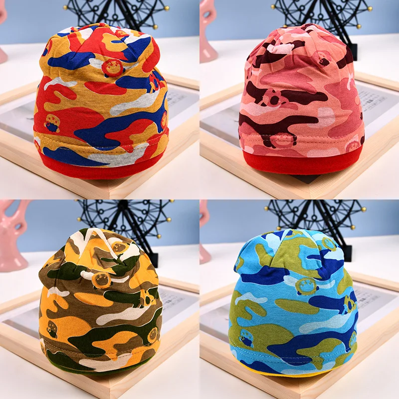 

Autumn and Winter Female Hat Korean Cartoon Baby Cap Cotton Warm Ear Protection Spring Knitted Beanie