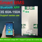 Защитная плата JBD smart BMS 3S, 12 В, 80 А, 18650 А, а, а, литий-ионная, литиевая, балансировочная плата с высоким током, поддержка приложений Bluetooth