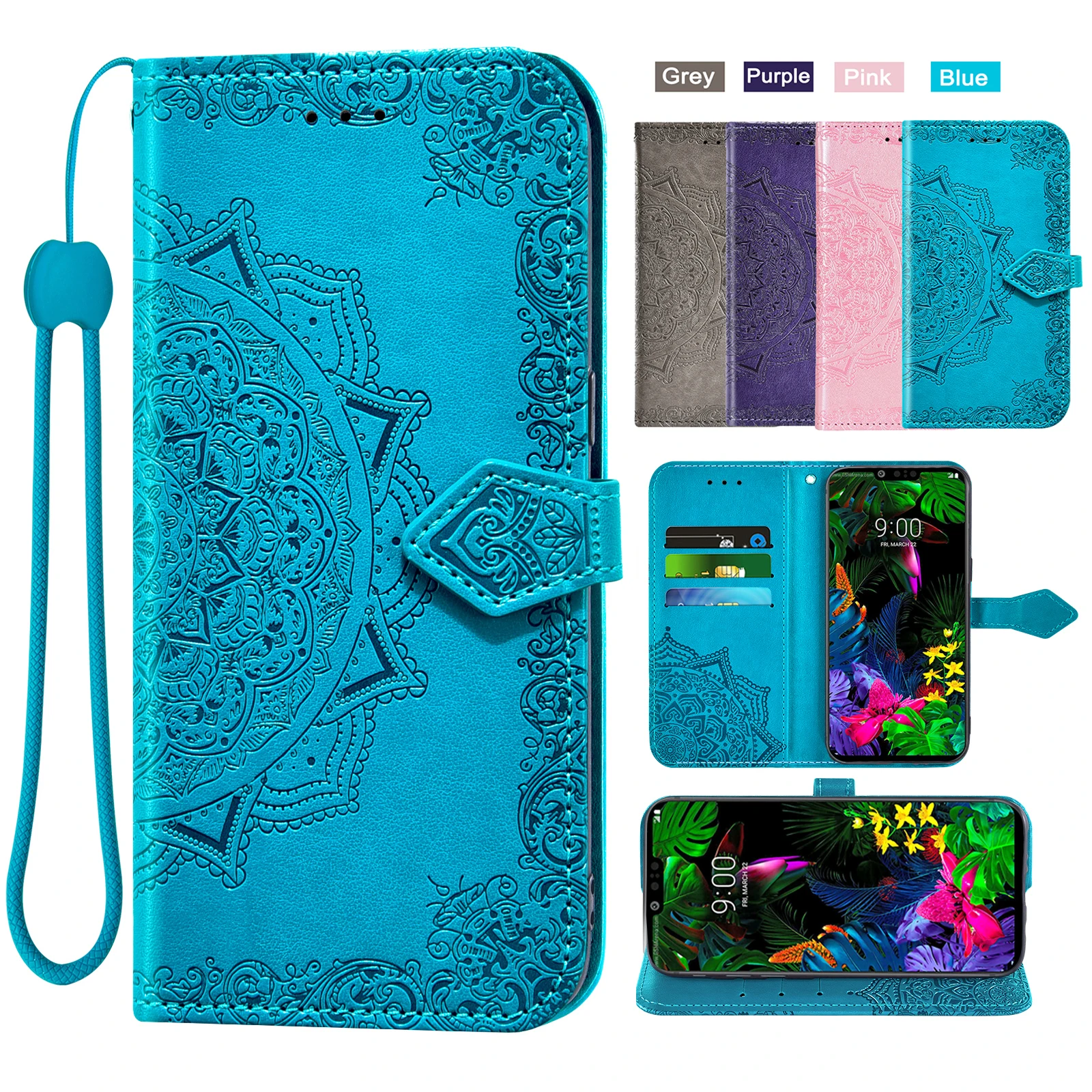 

Flip Cover Leather Wallet Phone Case For Samsung Galaxy A11 M11 A10 A10S A10E A02 A02S A01 Core A01 case Man Woman Blue