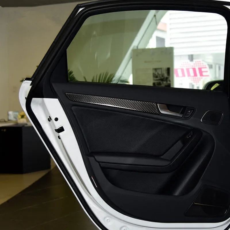 Углеродное волокно обшивки дверей автомобиля полоски Copilot Dashboard Decortaion Крышка для