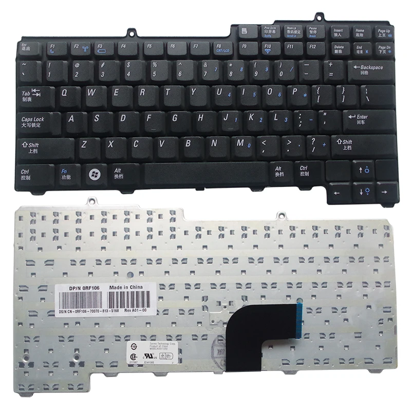 Новинка клавиатура GZEELE для ноутбука Dell Latitude D520 D530 D520N сменная US с надписью NSK D5K01