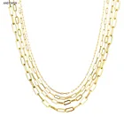 ANDYWEN 925 Стерлинговое серебро Золотая Геометрическая прямоугольная цепь гороскоп тонкий толстый женский роскошный ювелирный камень Панк Мода 2021