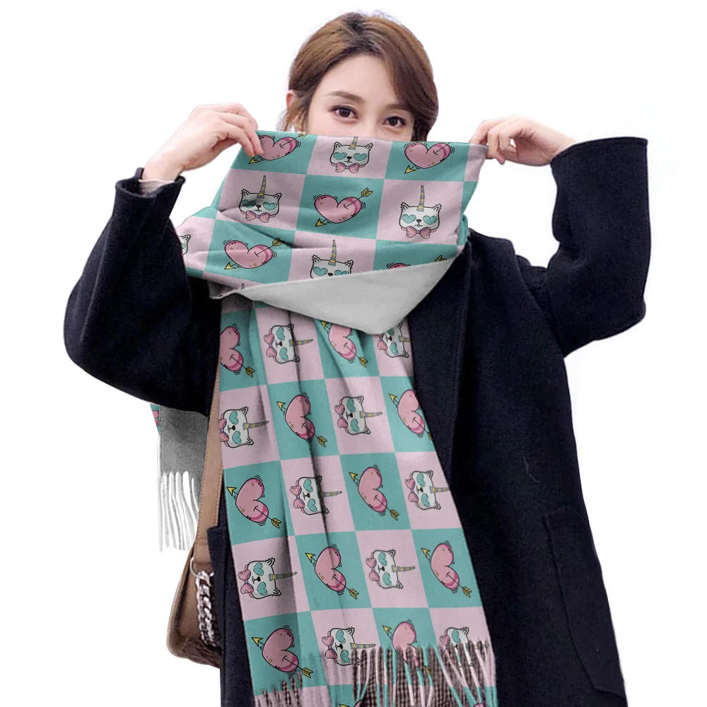 Цвет единорог одеяла на заказ кашемировые шали и обертывания градиент одеяло