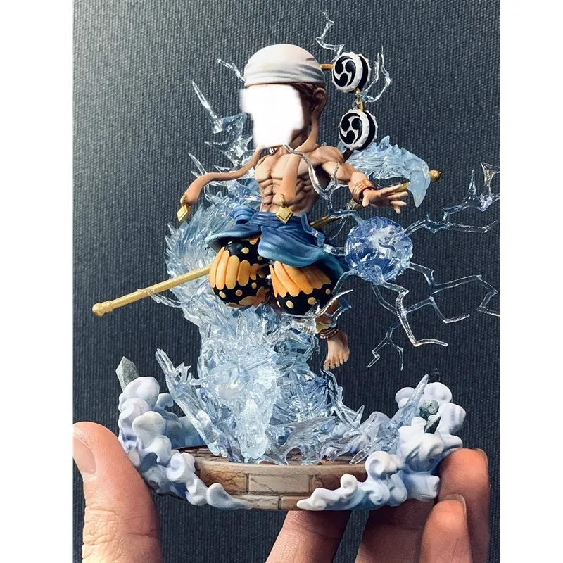 

5" G5 One Piece Statue Sky Piea Jaya Bust Enel PF Thunder Fruit Full-Length Portrait Original GK Action Figure Toy 13CM X1793