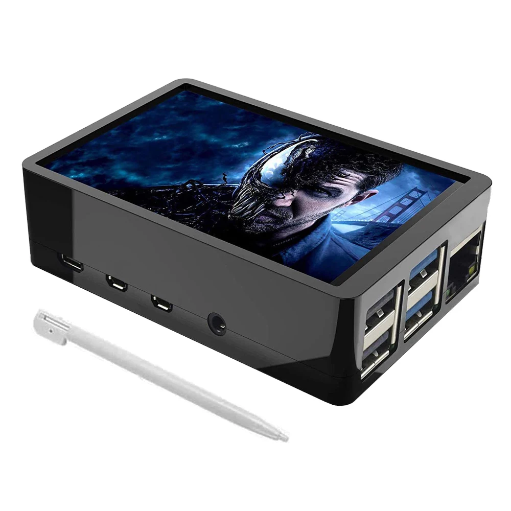 Сенсорный экран Raspberry Pi 4B 3 5 дюйма 480*320 TFT ЖК дисплей с сенсорным стилусом АБС чехол
