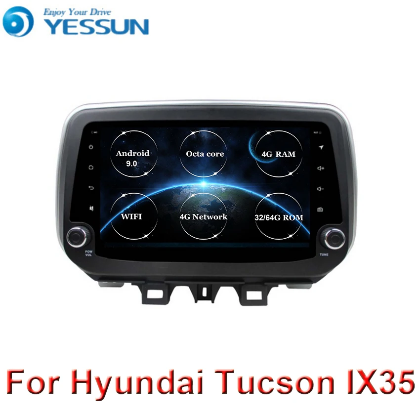 Автомобильный мультимедийный плеер 4G RAM для Hyundai New Tucson IX35 2018 2019 автомагнитола GPS