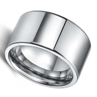 12mm fashion simple men ring stainless steel jewelry suitable for boyfriends husbands rings wedding party gift