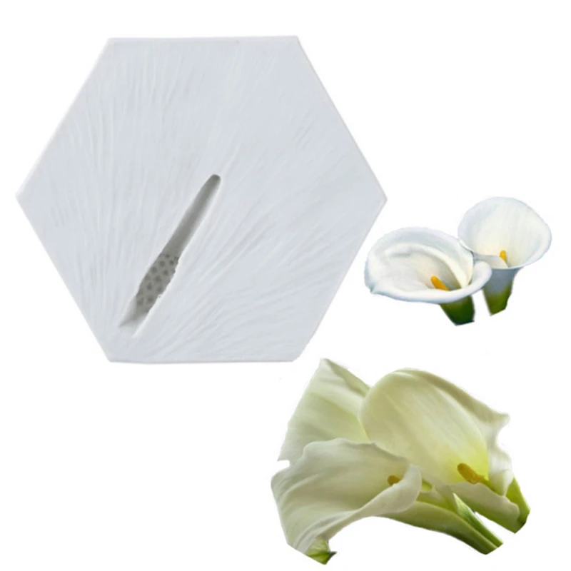 Силиконовые формы Calla lily с тычинками помадки торты Декор искусственные