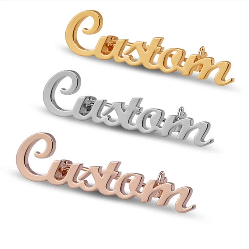 

Dream Candy Custom Brooch Badge Jewelry Gold Letter Lapel Pin Stainless Steel Name Ladies Brooch Custom Logo Pattern
