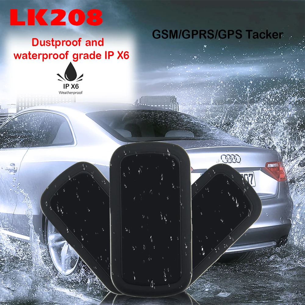 Высококачественный автомобильный GPS трекер LK208 устройство для отслеживания