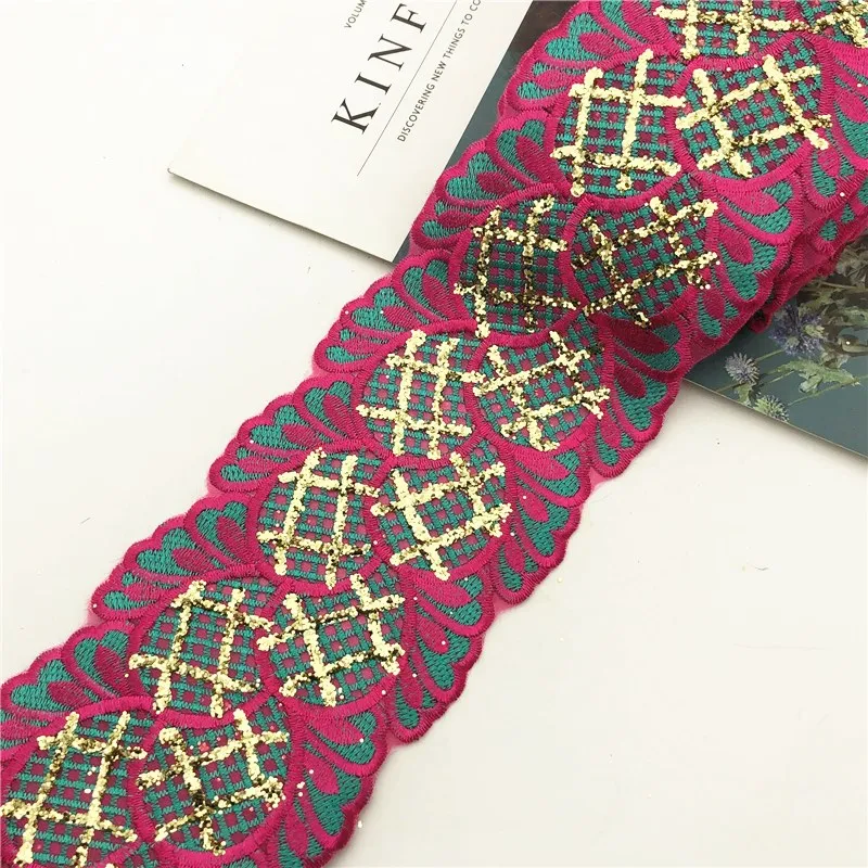 10 ярдов винтажный дизайн с металлической вышивкой кружево Нигерия Венеция