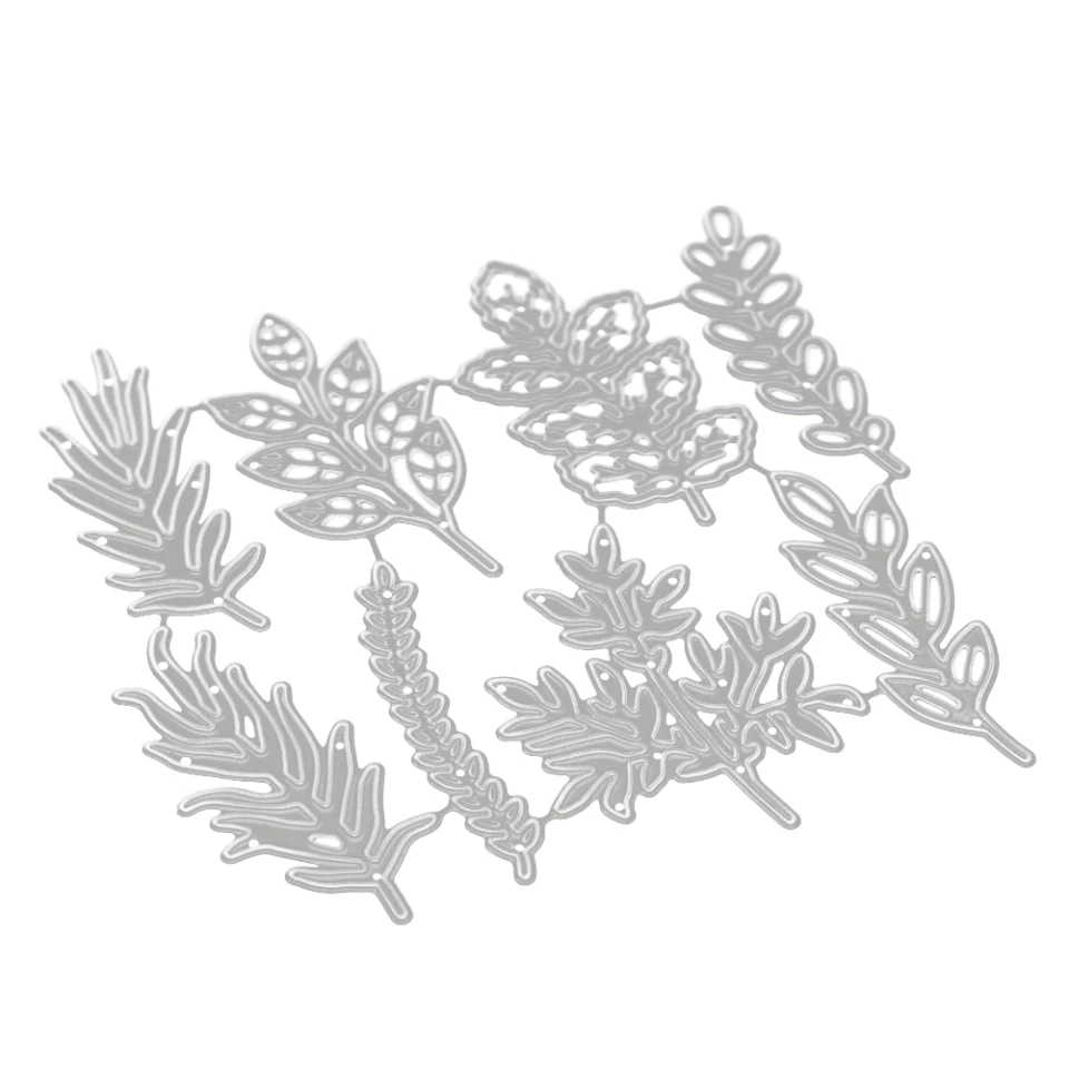 Штампы из углеродистой стали с 8 листьями для резки металла скрапбукинга бумаги