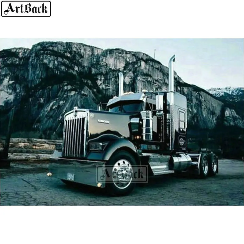 5d алмазная живопись грузовик долина картина полная квадратная/круглая