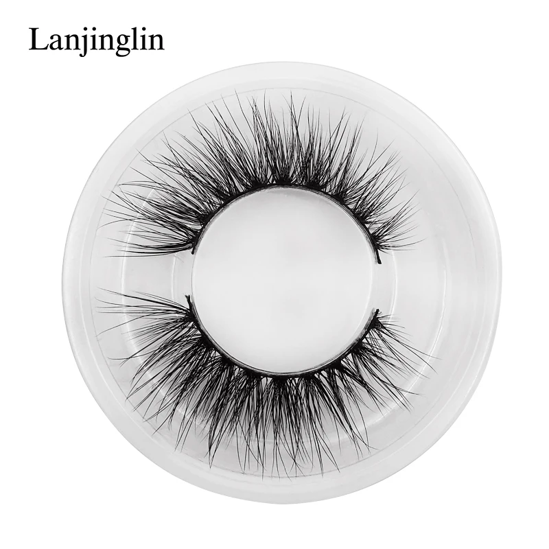 LANJINGLIN lash 3d норка наращивание ресниц крест накладные ресницы 1 коробка