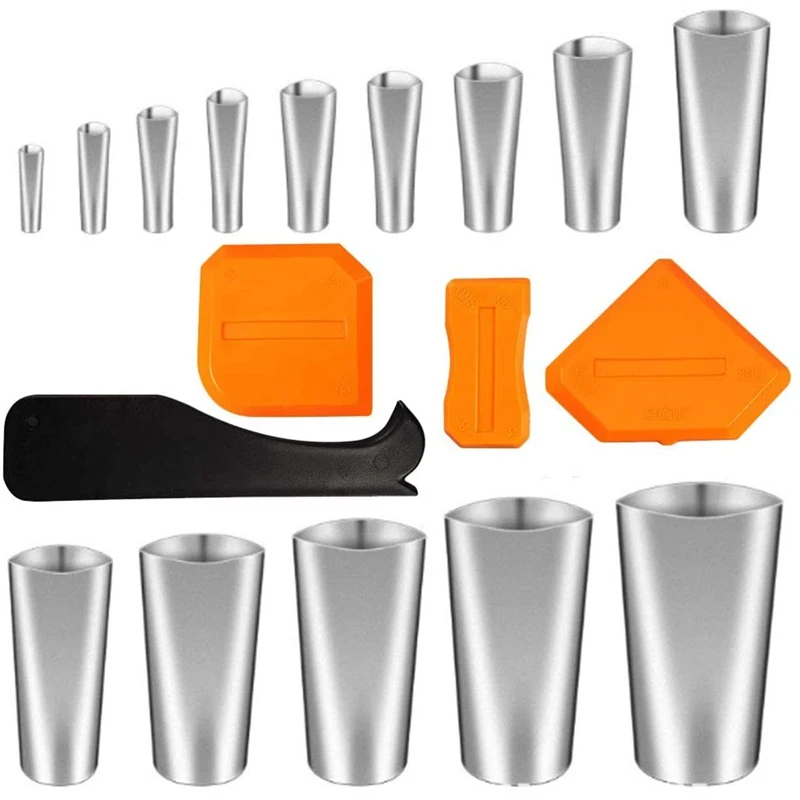 

14 шт. герметичная насадка, герметичная насадка из нержавеющей стали, инструмент для герметизации, инструменты для герметизации с 4 скребкам...