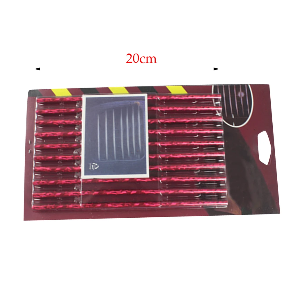

10pcs Universal Auto Moulding Decoration Flexible Strips Interior Car Air Outlet Cover Trim Car Styling
