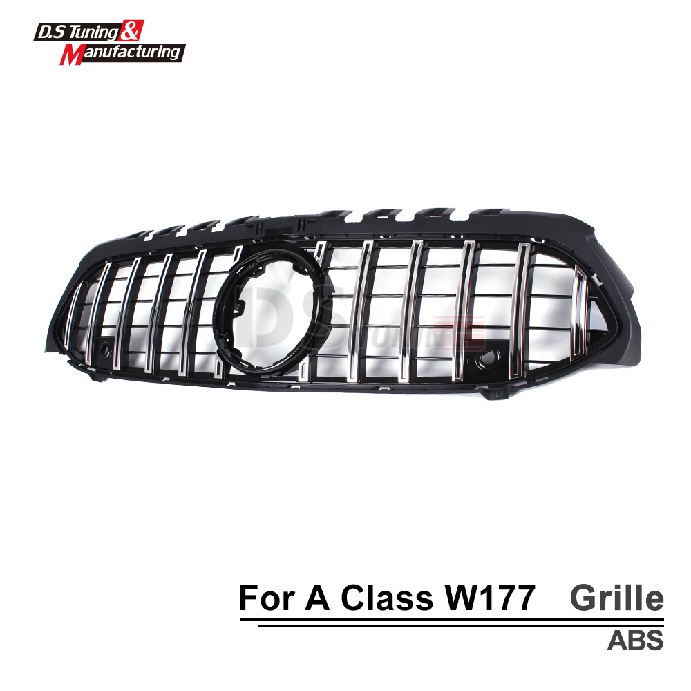 Новая передняя сетчатая решетка для Benz New A class W177 хэтчбек V177 Седан ABS серебристый