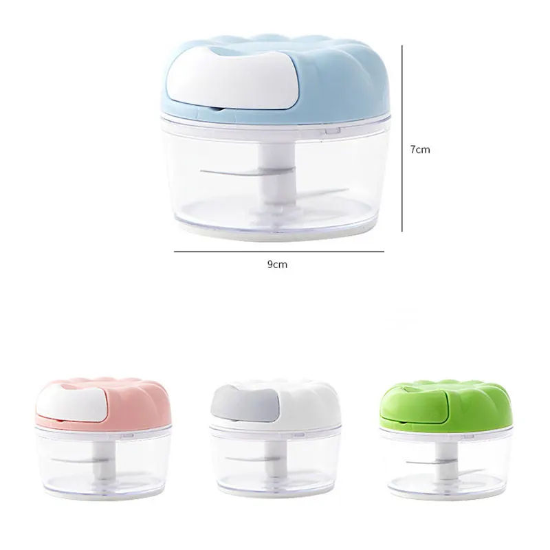 Мини-измельчитель для чеснока из нержавеющей стали Ручной Кухонный комбайн