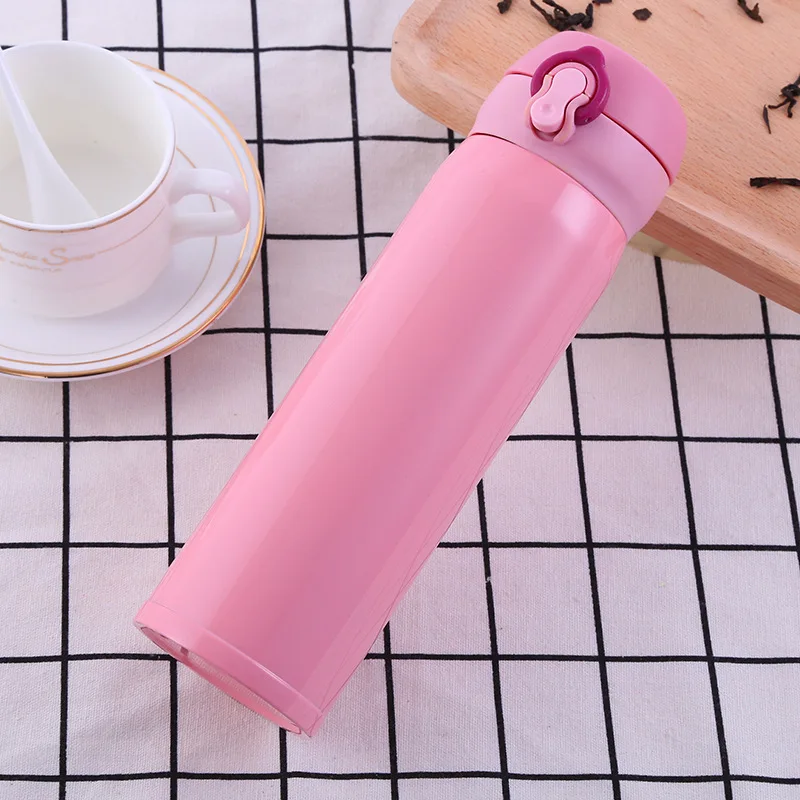 Прыгающий термос чашки сплошной цвет кружки для автомобиля кружка спортивные