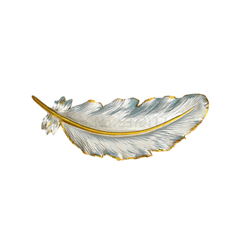 

Light luxury feather wall decoration wall hanging modern simple porch sofa background creative Pendant